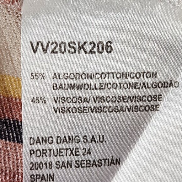 Indi & Cold Stripe Gauze Cotton Blend Boxy Fit Camp Shirt - Picture 5 of 5